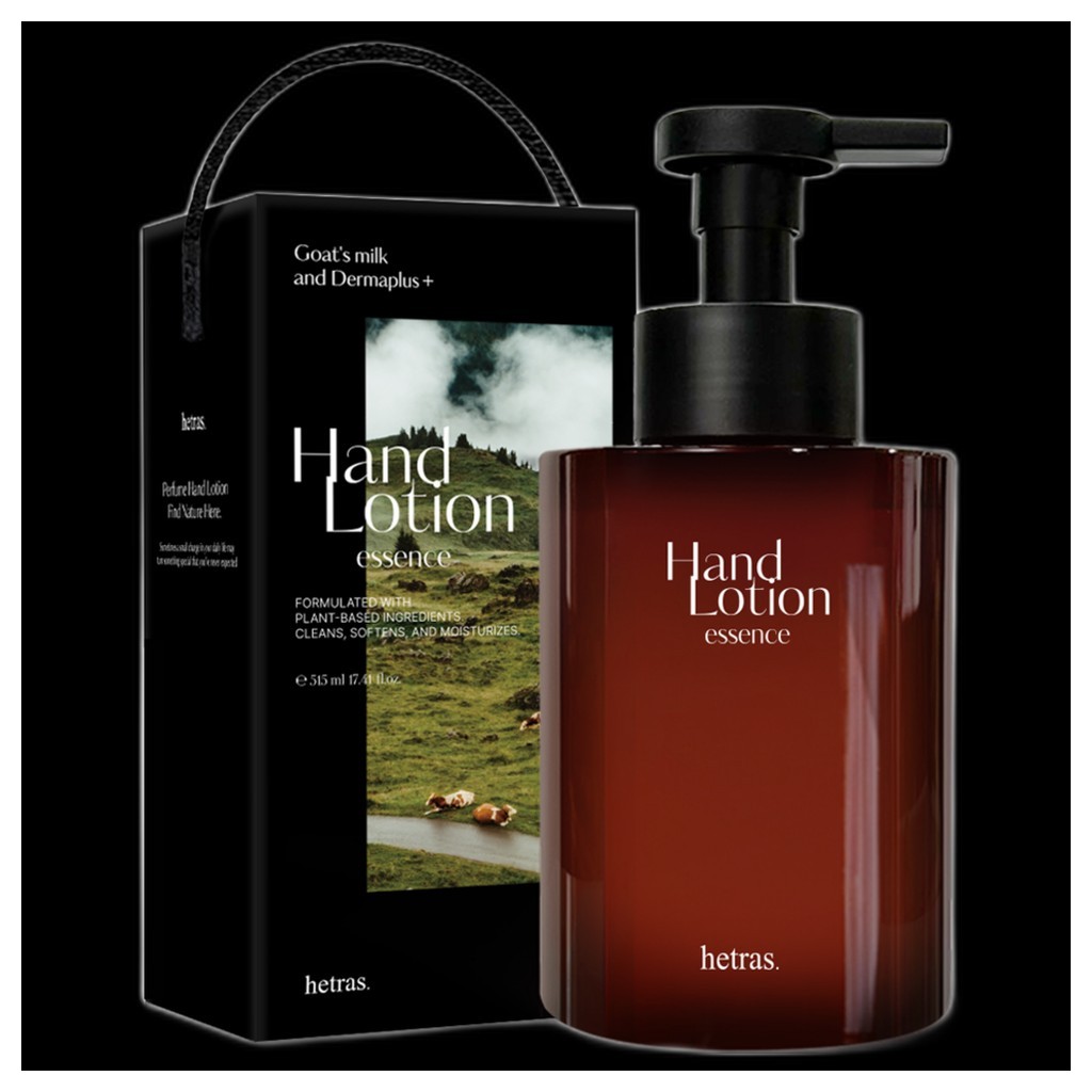 [hetras] Perfume Essence Hand Lotion Hotel Wood, 515ml, 1pc / Korean Hand Lotion / Woody Scent by be