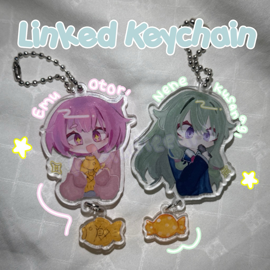 [RESTOCK SOON] พวงกุญแจ Emu Otori และ Nene Kusanagi Linked || แฟนเมอร์ช :D