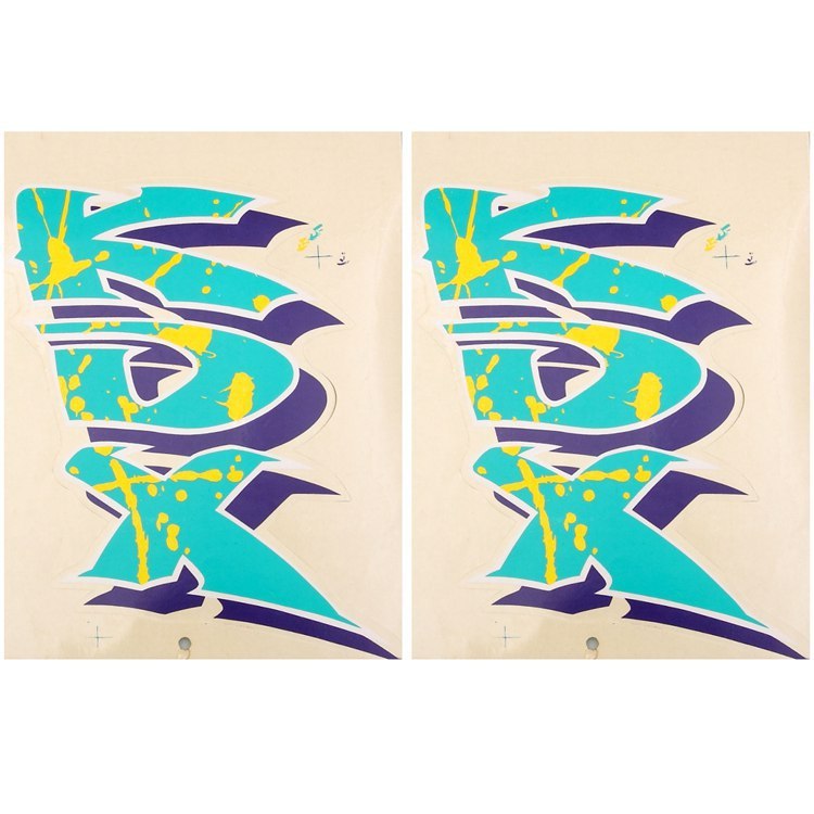 เหมาะสําหรับ kawasaki KDX250 KDX200 KDX125 รถจักรยานยนต์ Decal การใช้ถังสติกเกอร์ Labeling