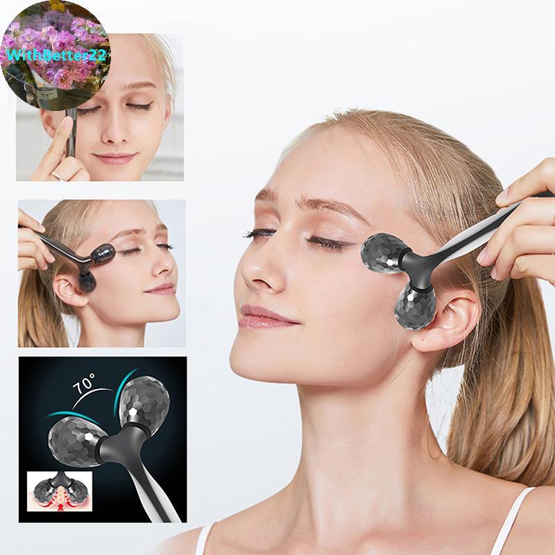 ด้วยBetter คู่มือ Roller Massager Face Massager Lift Face Roller นวด Y รูปร่างเครื่องมือนวด Skin Car