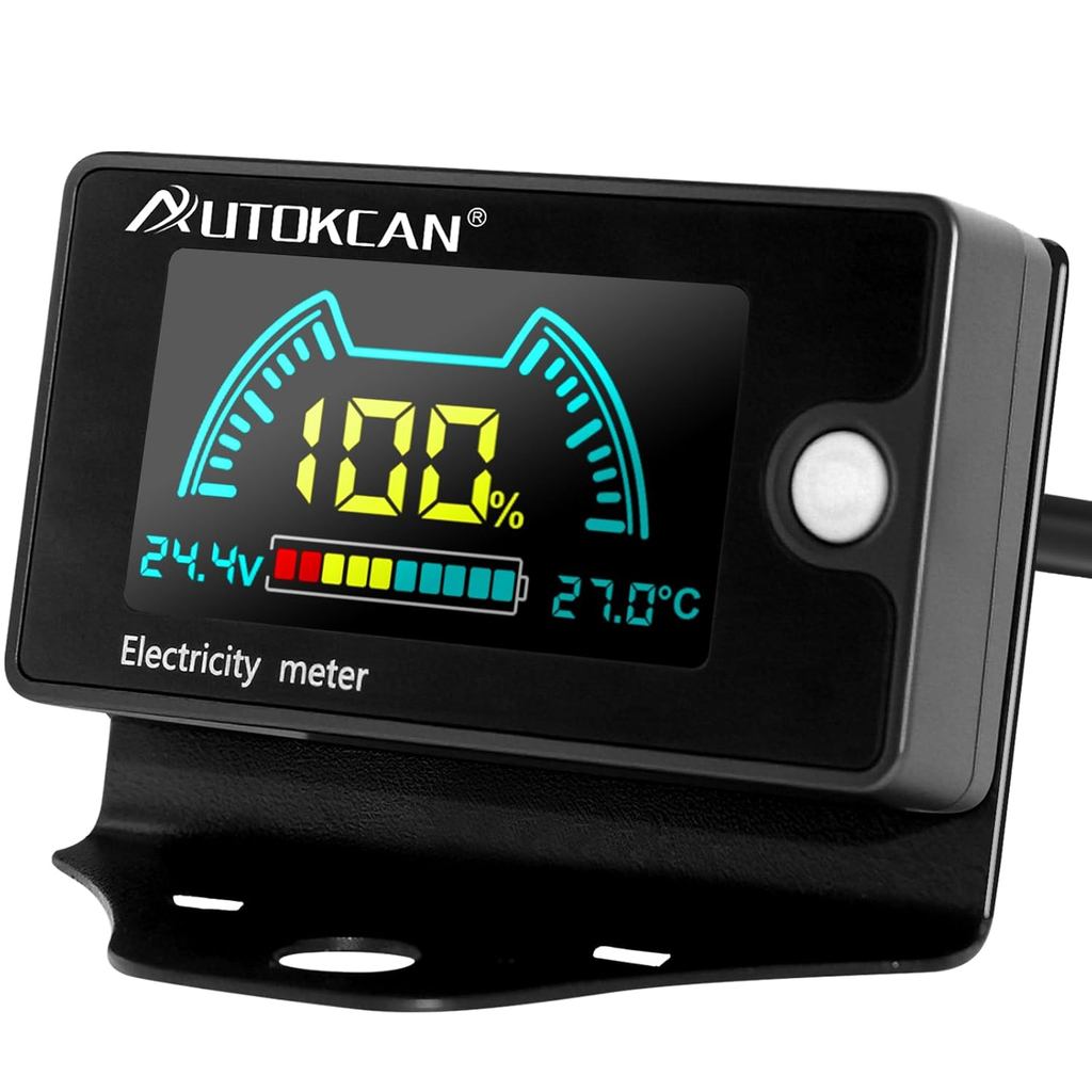 แบตเตอรี่ Monitor รถกอล์ฟแบตเตอรี่เมตร 12V 24V 48V 60V 72V 84V มัลติมิเตอร์แบบดิจิตอลพร้อมจอแสดงผล L