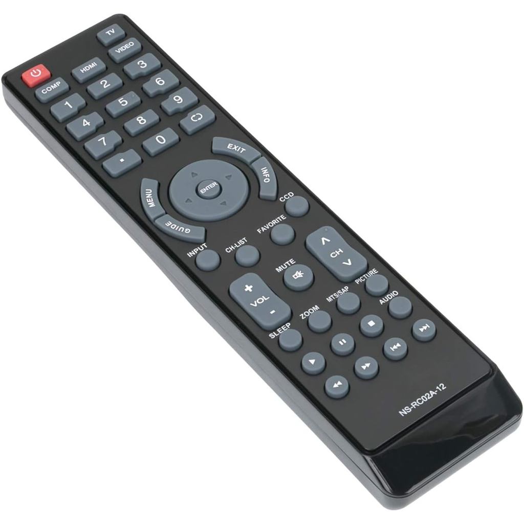 NS-RC02A-12 NSRC02A12 เปลี่ยนรีโมทคอนโทรลสําหรับ Insignia LCD LED TV NS-15E720A12 NS-19E450A11 NS-22