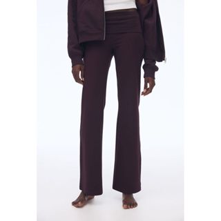 H&M(เอชแอนด์เอ็ม) กางเกงผ้าฝ้ายเอวพับได้ ผู้หญิง 1299682