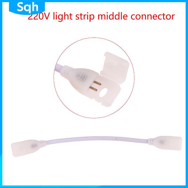 Bri 220V EU LED Strip Plug พร้อม COB 360LEDs Light Strip Connector, 2 ขา COB LED Strip Light Fix คลิ