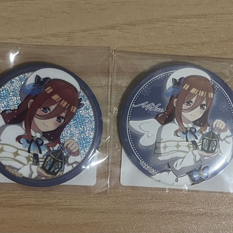 Five-Equal ดอกไม้งานแต่งงาน Nakano Sanjiu Tinplate Bar 58mm2025 Lucky Bag Merchanted Badge แฟน