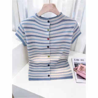 ส่งไวจากไทยBreezeS-2XL ฤดูร้อนบวกขนาดพอดีหลวมเกาหลีสั้นผู้หญิงเสื้อยืดฤดูร้อนผู้หญิงถักด้านบน