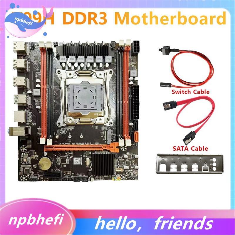 X99H เมนบอร์ดเดสก์ท็อป LGA2011-V3 M.2 NVME SATA3.0 4X DDR3 สล็อตรองรับ E5-26XX V3 E5-2696 V3 E5-2629