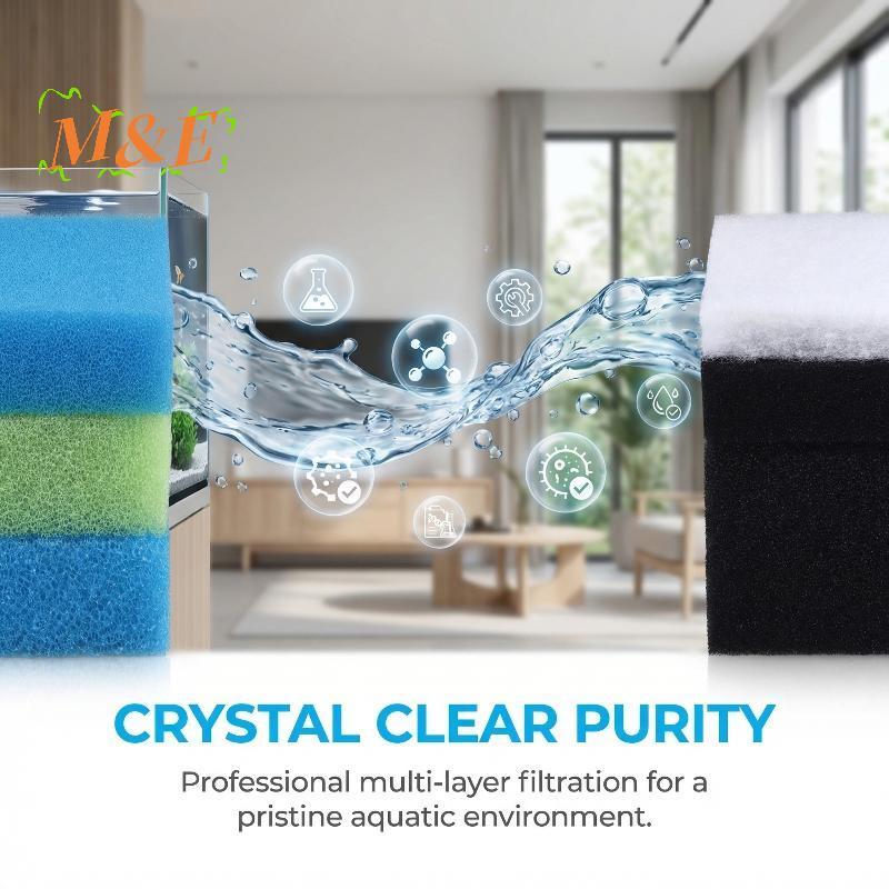 [M&E] ผ้าฝ้ายกรองสําหรับ Juwel Bioflow Aquarium 5 ชิ้นติดตั้งง่ายติดทนนานสําหรับกรองตู้ปลาบ้าน [ใหม่