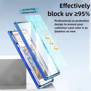 COD PSA/CGC Graded Cards Protector เคสแม่เหล็กอลูมิเนียมสําหรับ PSA Slats กรอบแม่เหล็ก UV Protection Slab Protection