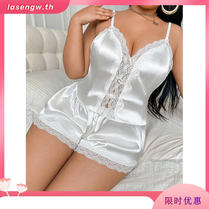 SEASON STUDIO - IRIS LACE TOP / เสื้อสายเดี่ยว ผ้าซาติน แต่งขอบลูกไม้ มีดีเทลผูกเอว