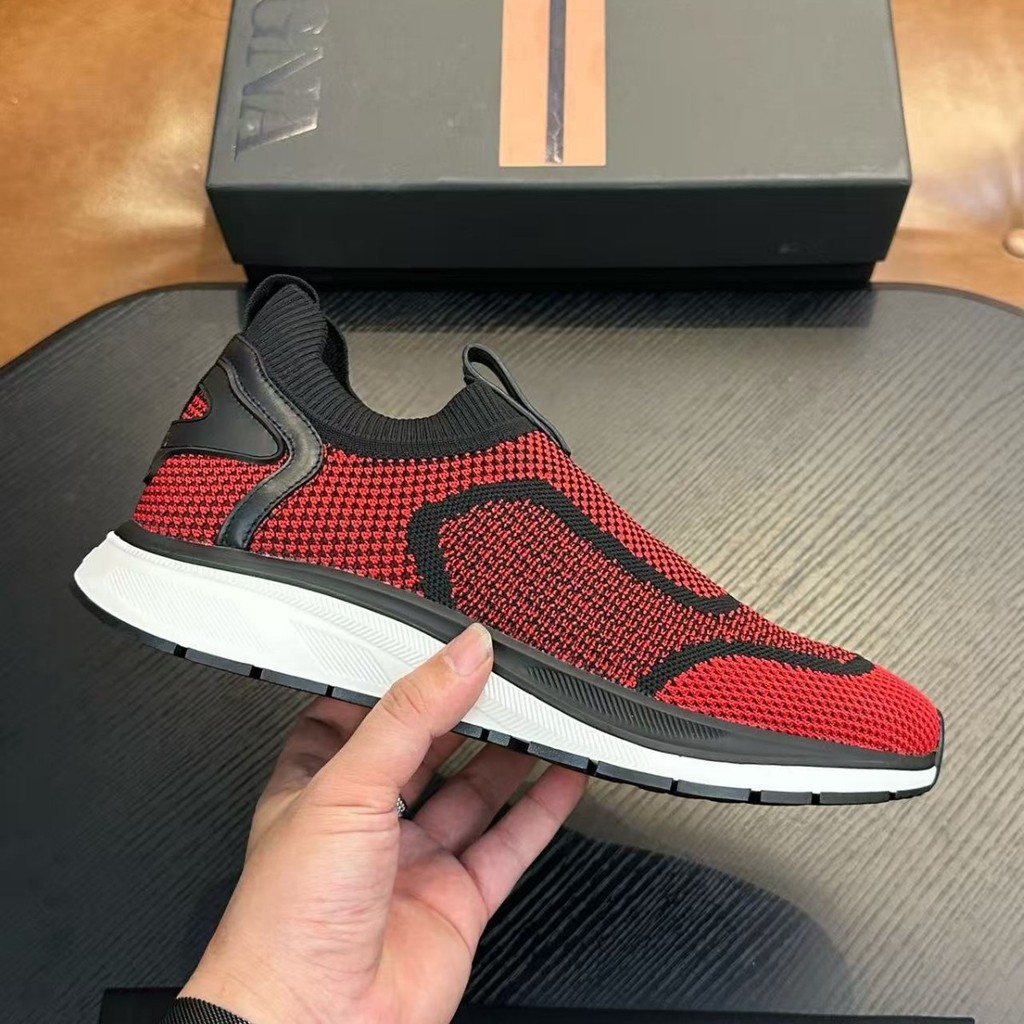 F1JB Zeg Jenny's Home 2025Knitted breathable men's shoes, comfortable slip-on shoes, new sports casu