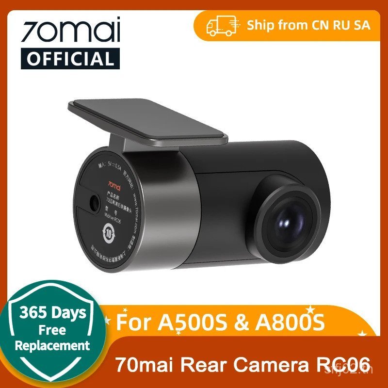70mai ด้านหลัง Cam RC06 สําหรับ 70mai 4K Dash Cam 70mai A800 4K รถ DVR กล้องมองหลัง 70mai Pro Plus +