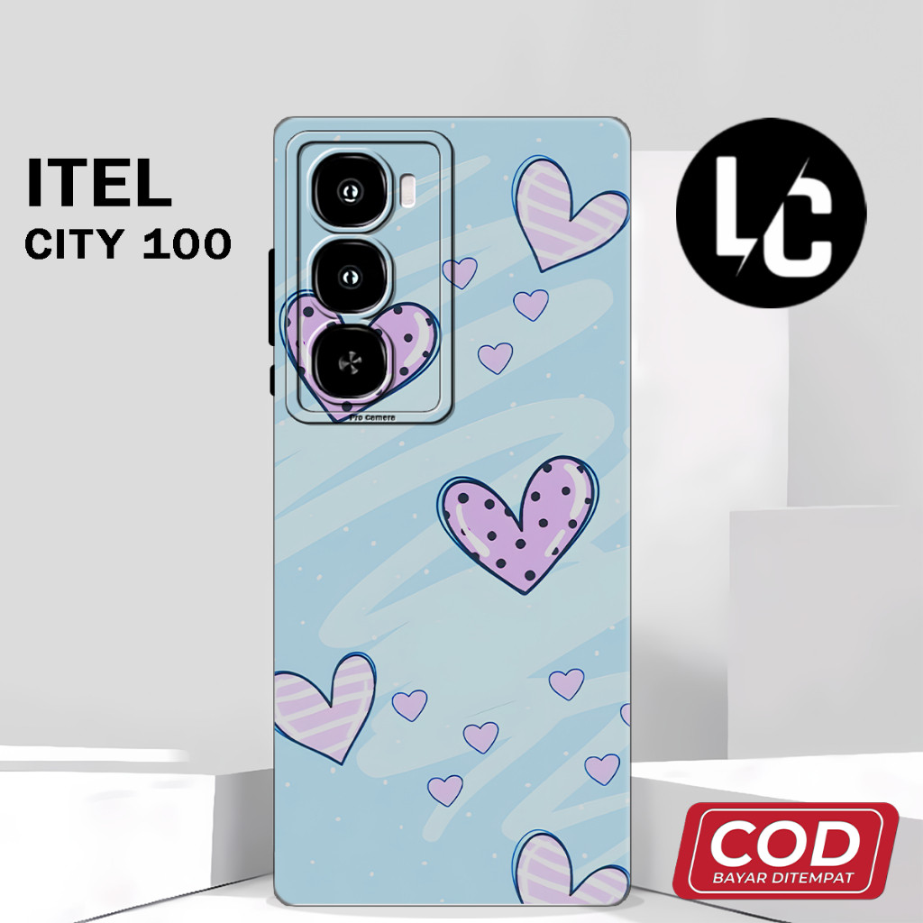 ( AF 36 ) Softcase ยางยืดหยุ่นสําหรับ itel City 100 ล่าสุด l อะนิเมะ motif ปลอก l บทคัดย่อ l น่ารัก 