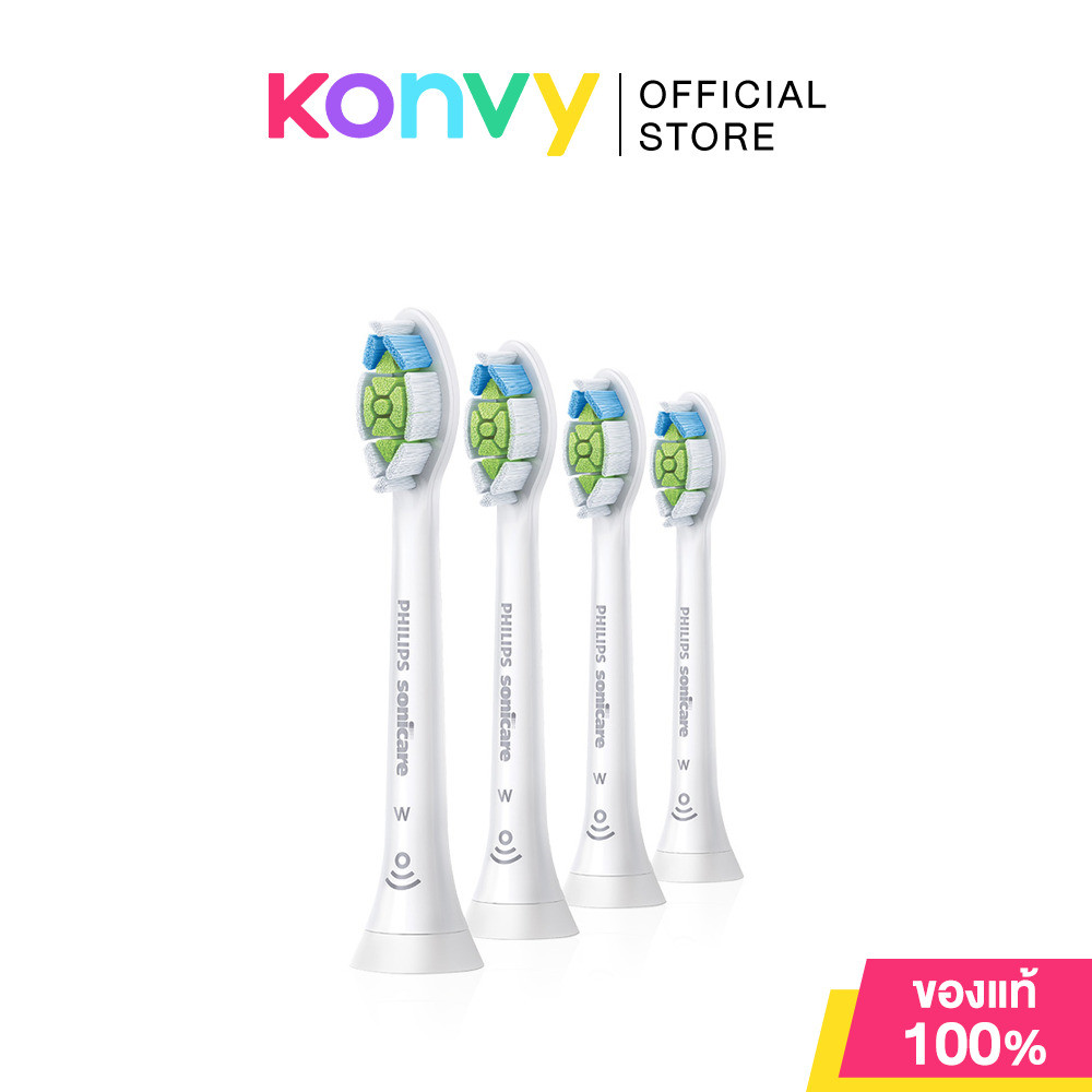 Philips Sonicare W2 Optimal White Soft Brush HX6064/14 [4pcs] #White หัวแปรงสีฟันสีขาว รุ่น W2 Optim