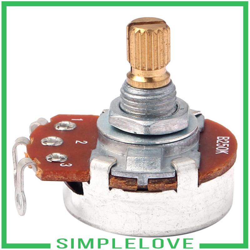 [เรียบง่าย] 5x เครื่องมือ b250K Push Pull Control Pot Pot Potentiometer สําหรับกีตาร์ไฟฟ้า