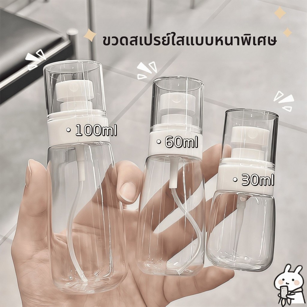 ขวดสเปรย์พกพา ขนาด 30-100 มล. สำหรับการใช้งานทุกโอกาส