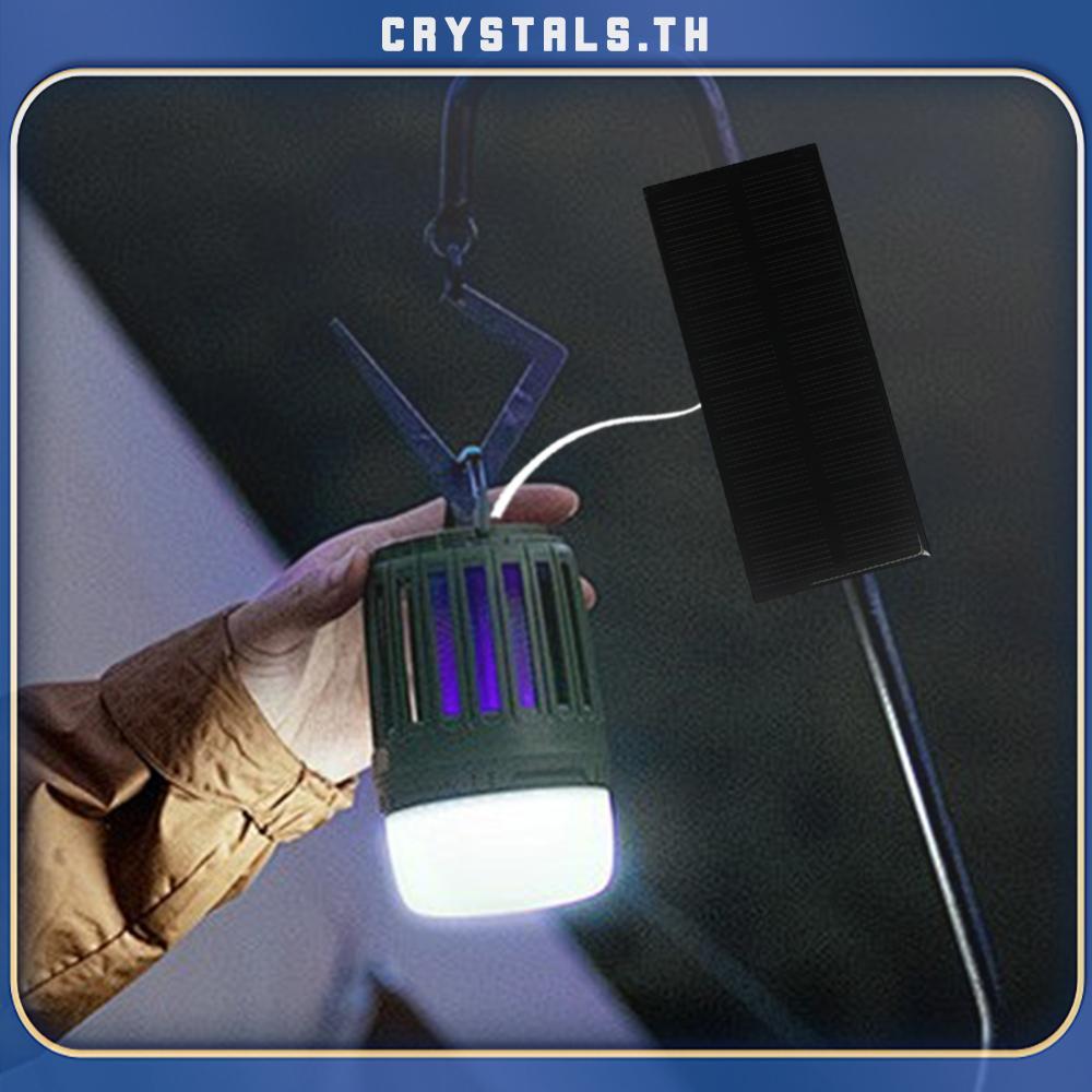 [CrystalS.th] 0.6W 5V Solar Panel Power Backup USB Solar Charging Panel for Camping [CrystalS.th]