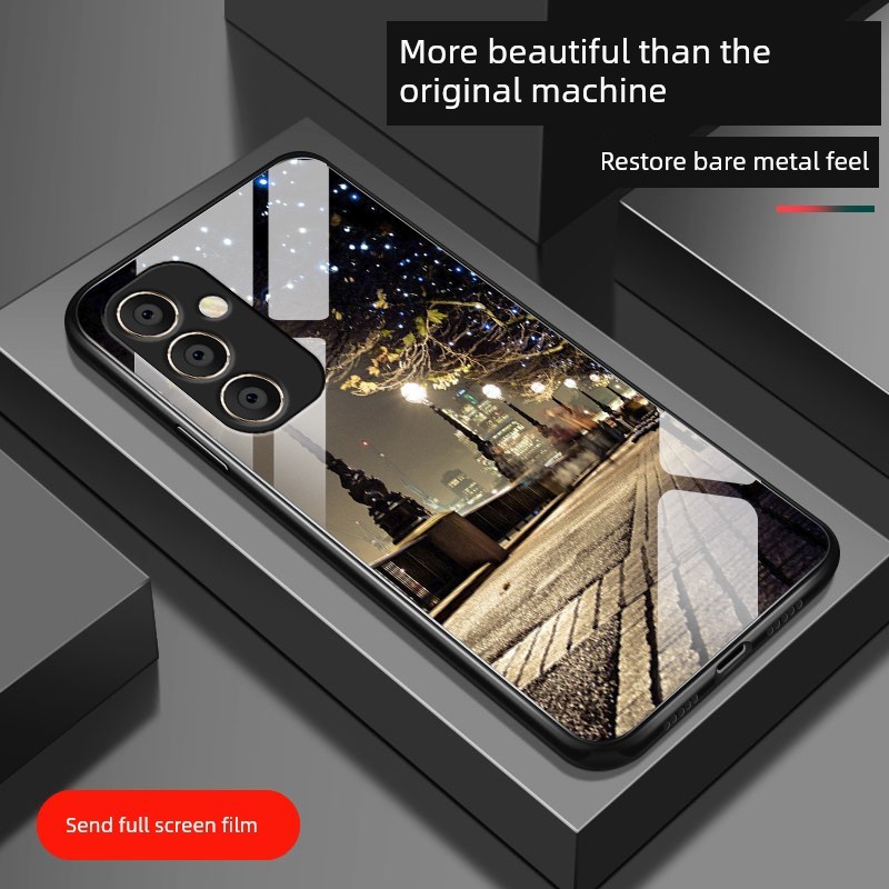 เคส samsung a54 5g เคส samsung a05s เหมาะสําหรับ Samsung A55 เคสโทรศัพท์สไตล์ใหม่ GalaxyA53 กระจกนิร