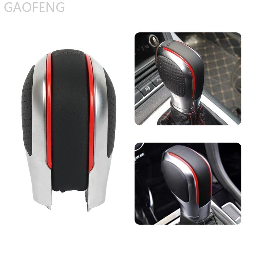 GAOFENG รถ DSG Shift Knob เกียร์ด้านข้าง DSG Emblem Suede หนังสําหรับ VW Golf 6 Golf 7 R GTI Passat 