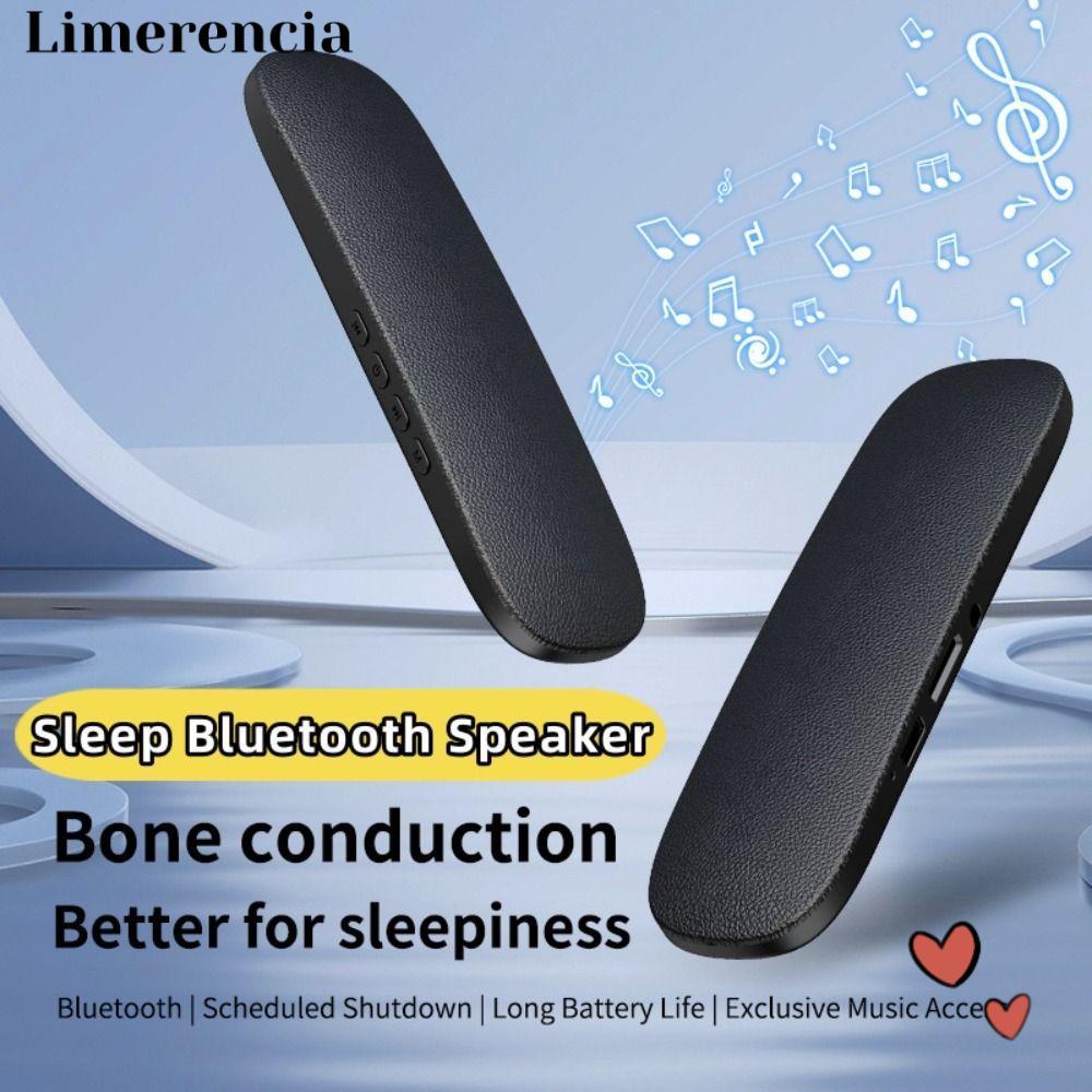 LIMERENCIA Sleep Bluetooth Speaker, Bone Conduction แบบชาร์จไฟได้ Under-pillow Speaker, Portable Whi