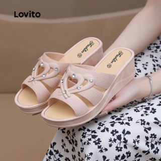 Lovito  รองเท้าแตะผู้หญิงแบบลําลอง LFAS5005