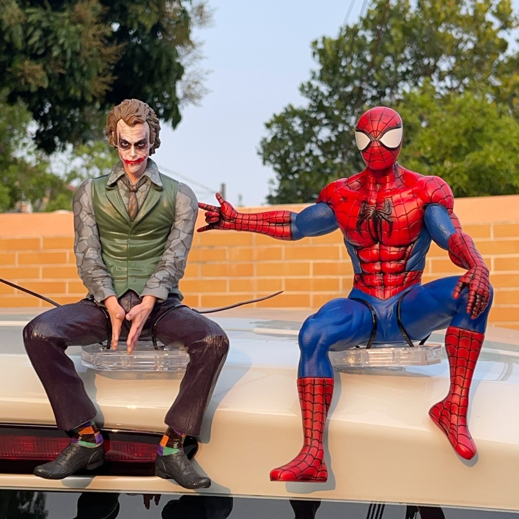 Marvel Spider-Man Joker อะนิเมะรุ่นรถตุ๊กตาของเล่น Joker รูปน้อย 3.26