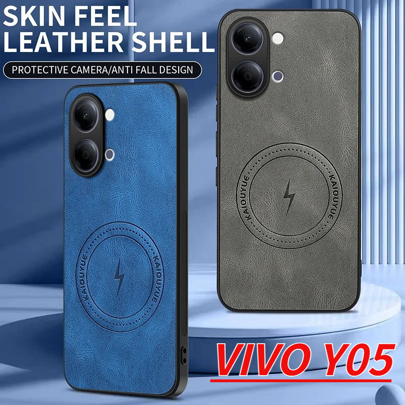 หรูหราผิวหนังสําหรับ VIVO Y05 VIVOY05s Y05 S Y11d Y 05 s Y 11d 4G 5G ปลอกกันกระแทกแฟชั่น TPU กล้องกั