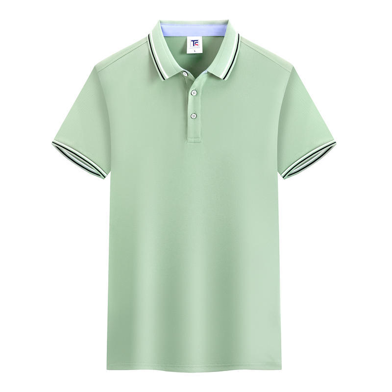 605#超爽锦棉二级领 เสื้อโปโลปกผู้ชายผู้หญิงลําลอง (S-6XL)
