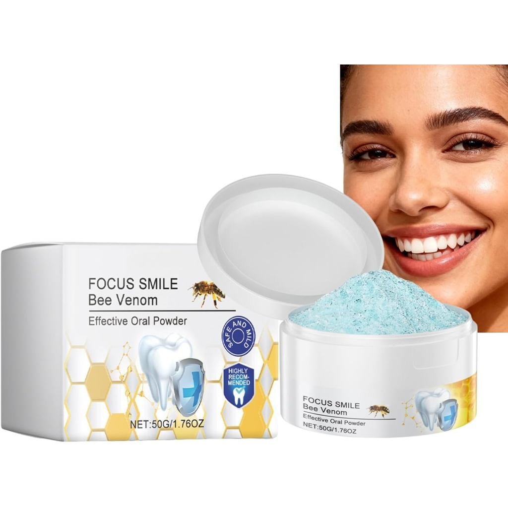 Teeth Whitening Powder,Bee Venom Teeth Powder,Tooth Whitening Essence for Sensitive Teeth,Stain Remo