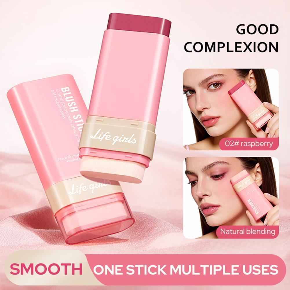 บลัชออนพร้อมปลายคู่และรวมพัฟให้ความชุ่มชื้นและแวววาวสีจับคู่สีหวาน T8v5