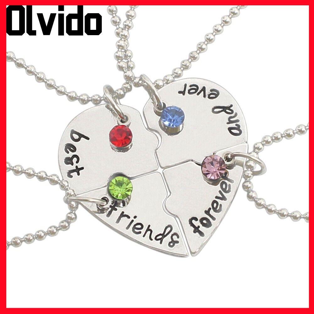 OLVIDO 4 Bff สร้อยคอรักเพื่อนที่ดีที่สุด สร้อยคอฟโรเวอร์