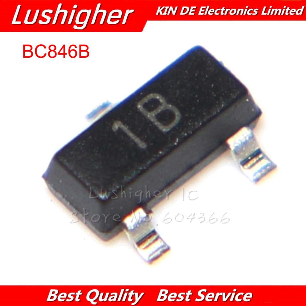100PCS BC846B SOT23 1B BC846 SOT SMD SOT-23 ทรานซิสเตอร์ใหม่