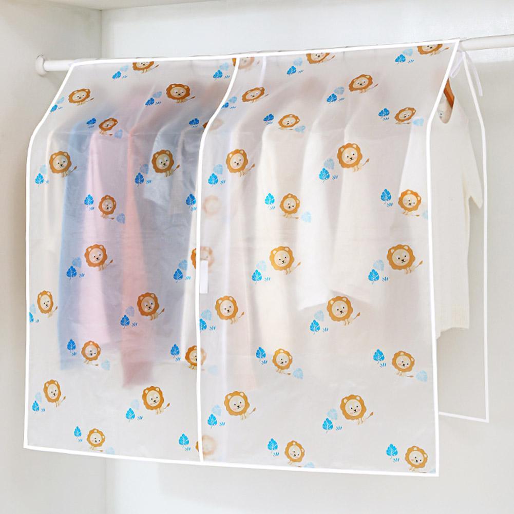 แขวนตู้เสื้อผ้าฝุ่นสําหรับเสื้อสูทกระเป๋ากันน้ําโปร่งใสกระเป๋าซิปป้องกัน O1k7