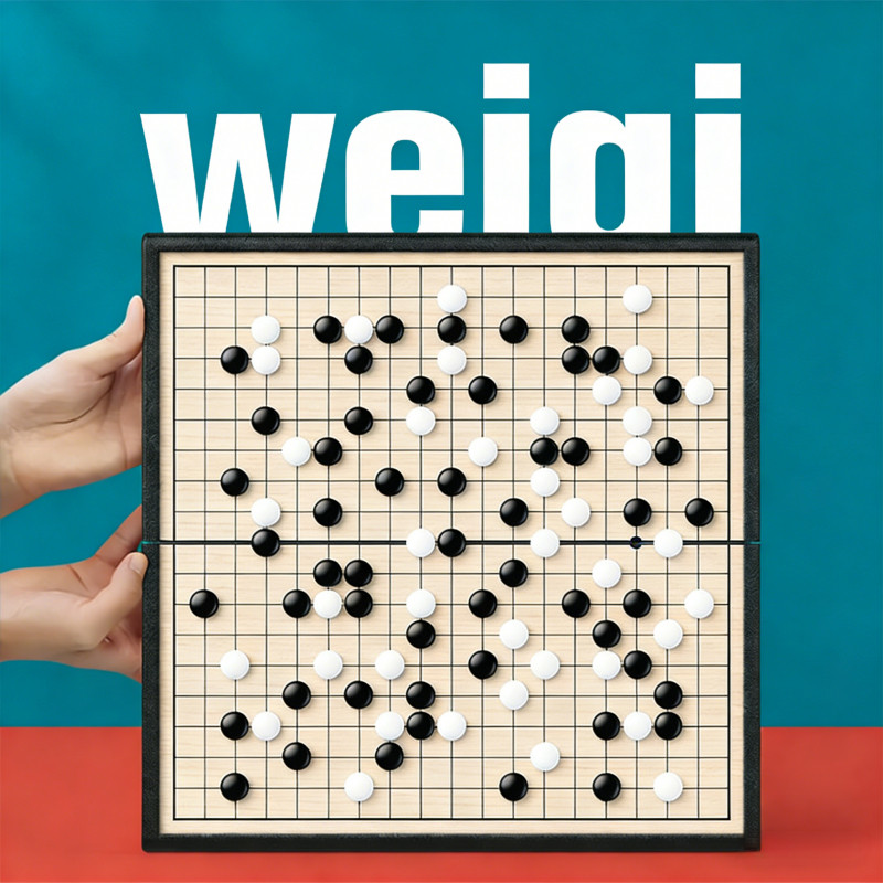 Go Set Game Weiqi Board Game 2 Player Gobang Game Creative Board Folding Game Board กระดานหมากรุกสาก