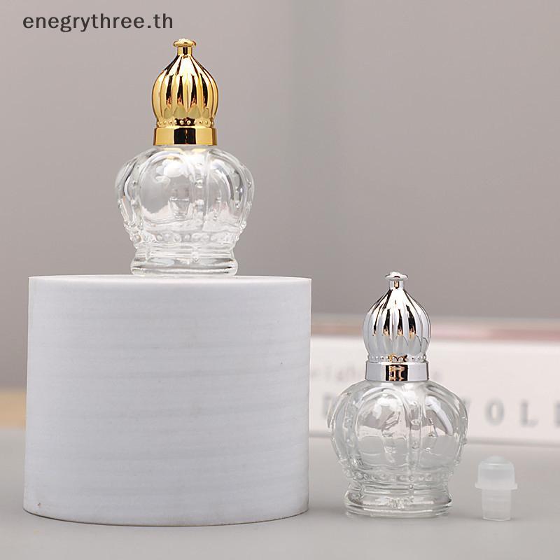 TH & Fashion 15ml Gold Glass Mini Vintage Transparent Empty Sample Vial Bottles Refillable Bottles D