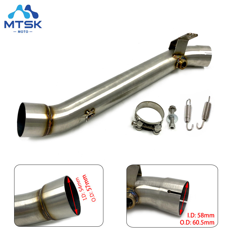 MT ZX10R ZX 10 Rท่อไอเสียเครื่องยนต์กลางLinkบนรอบสำหรับKawasaki ZX10R ZX 10R 2011 2012 2013 2014 201