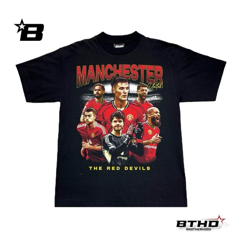 BTHD: MANCHESTER UNITED รวมทีม เสื้อทรงโอเวอร์ไซส์คอฟิต  เสื้อ ผ้า