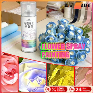 เก็บปลายทาง！สีสเปรย์ดอกไม้ 450ml สเปรย์ฉีดดอกไม้ สีติดทนนาน สำหรับร้านดอกไม้