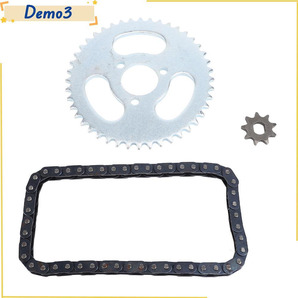 [DEMO3] ชุดเฟืองโซ่ด้านหน้าด้านหลัง, T8F 44T T8F 9T ชุดเฟืองโซ่, ทนทาน 50 ลิงค์ 3 หลุมชุดเฟืองโซ่เหล