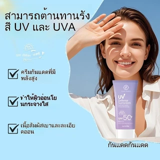 【ซื้อ 1 แถม 1】FJ ครีมกันแดดสำหรับผิวแพ้ง่าย SPF50+ PA++++ สูตรอ่อนโยน ไม่ขุ่น ไม่ก่อสิว 100ML