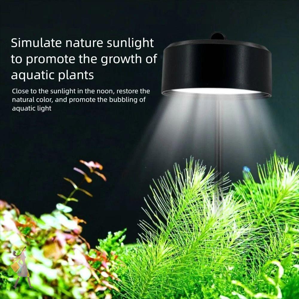YGBG โคมไฟคลิปตู้ปลา LED ปรับได้ 90 องศา ประสิทธิภาพพลังงาน 8W 110-220V 3 โหมด โคมไฟสาหร่ายตู้ปลา