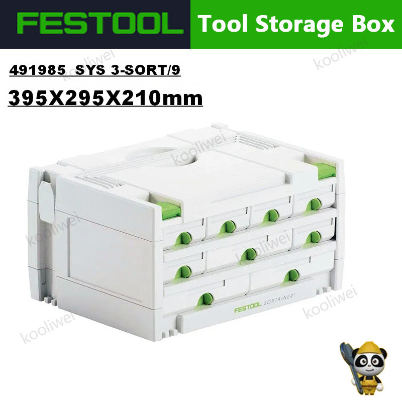 FESTOOL MINI-Systainer Multi-Function กระเป๋าถือพับได้สะดวกกล่องเครื่องมือกล่องเก็บเครื่องมืออุปกรณ์