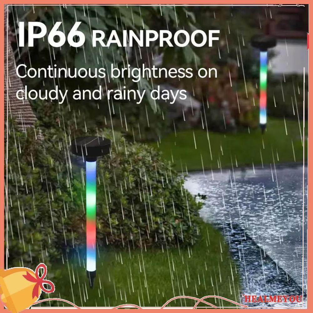 ไฟทางเดินพลังงานแสงอาทิตย์ AQUA, แบตเตอรี่ 1200mAh RGB LED RGB ไฟเปลี่ยนสี, ไฟภูมิทัศน์พลังงานแสงอาท