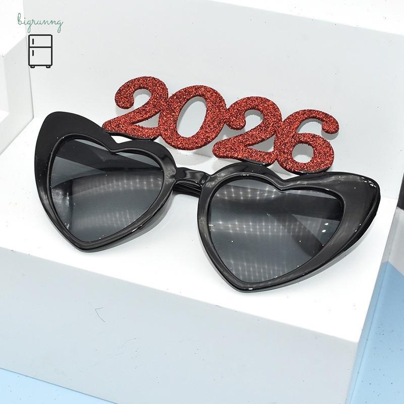 [BRN] 2026 จํานวนแว่นตา 2026 แว่นตาสวัสดีปีใหม่ Glitter แว่นกันแดดคอสเพลย์ Prop Xmas Party ตกแต่งแว่
