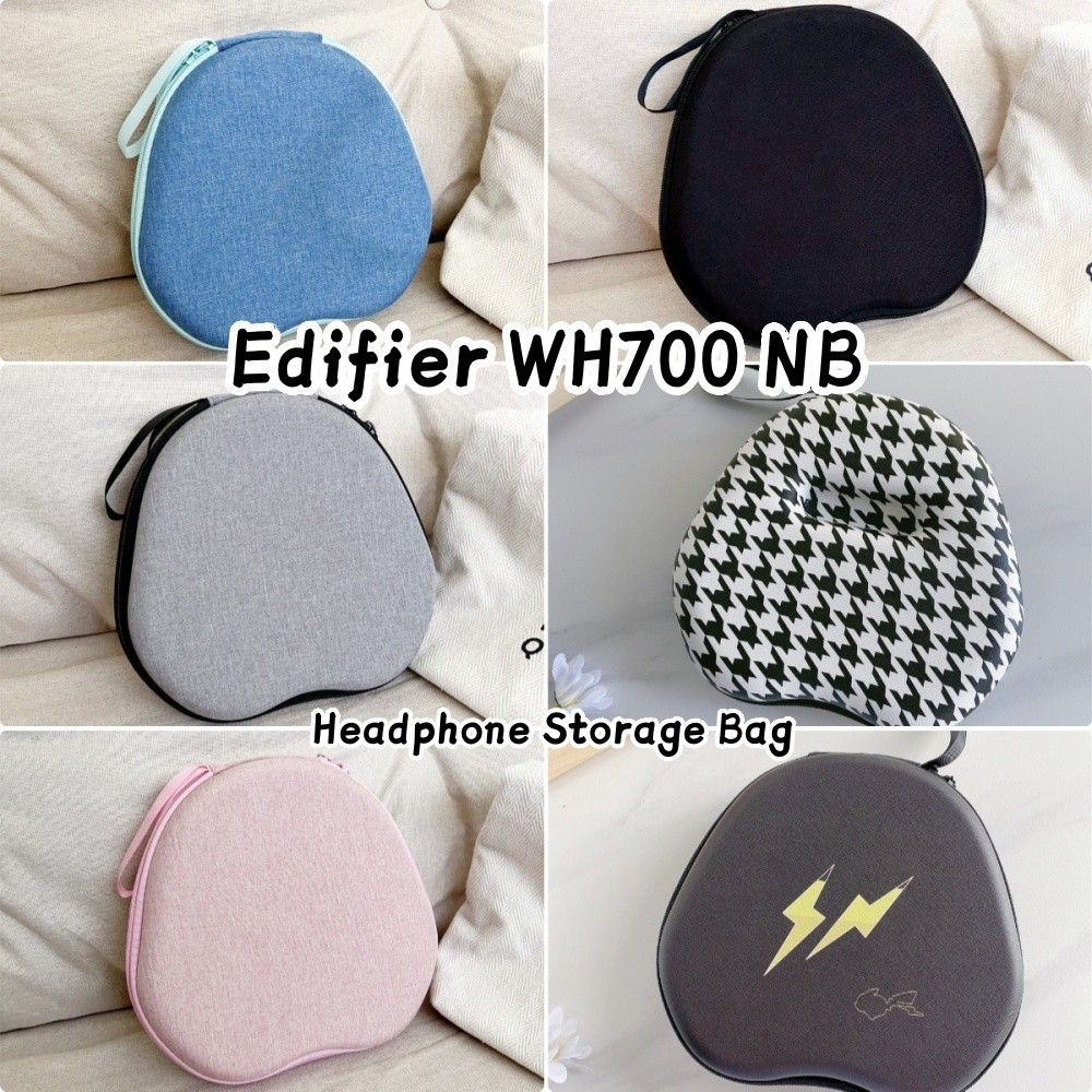 imamuraFor Edifier WH700 NB หูฟังเคสแข็งการ์ตูนสนุกชุดหูฟังแผ่นรองหูฟังกล่องปลอก EVA