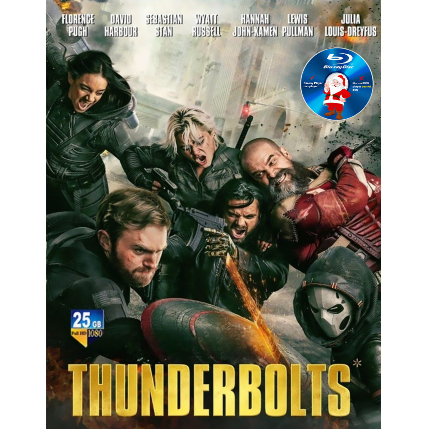 อีบลูเรย์สายฟ้าฟลอเรนซ์* 2025 DTS-HDMA 7.1 แอ็คชั่น/ผจญภัย Florence Pugh Sebastian Stan MOVIE