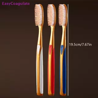 Eas แปรงสีฟันขนนุ่มขนาดใหญ่ 6 ชิ้น, การออกแบบกันลื่นกว้าง, พร้อมแปรงรูปตัว U ขยาย Ate