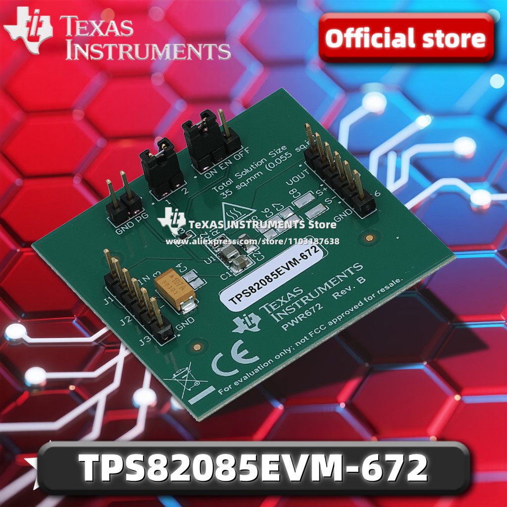 TI Official TPS82085EVM-672 3-A Step Down Converter พร้อมโมดูลการประเมิน Inductor Integrated
