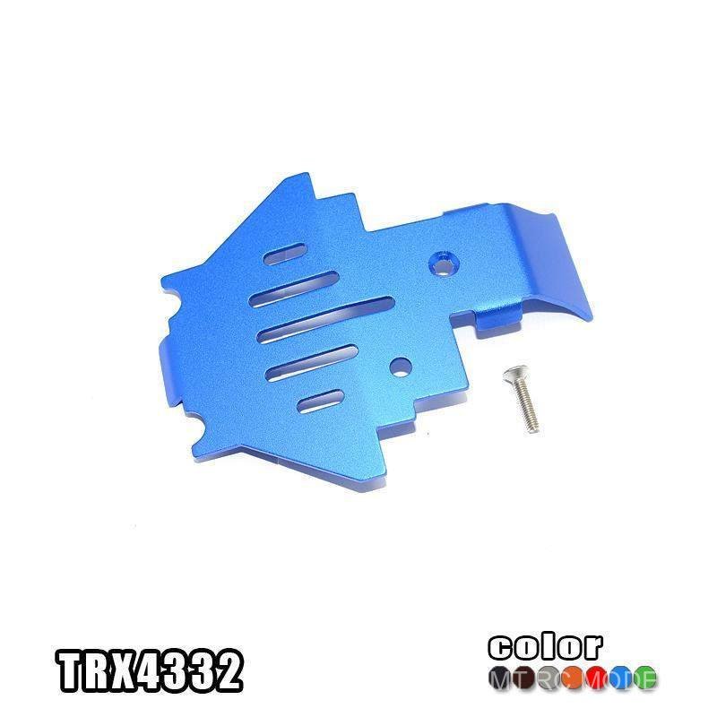 Traxxas TRX-4 82056-4 TRX4 อลูมิเนียมอัลลอยด์กลาง Wave กล่องด้านล่าง Baffle- Piece TRX4332