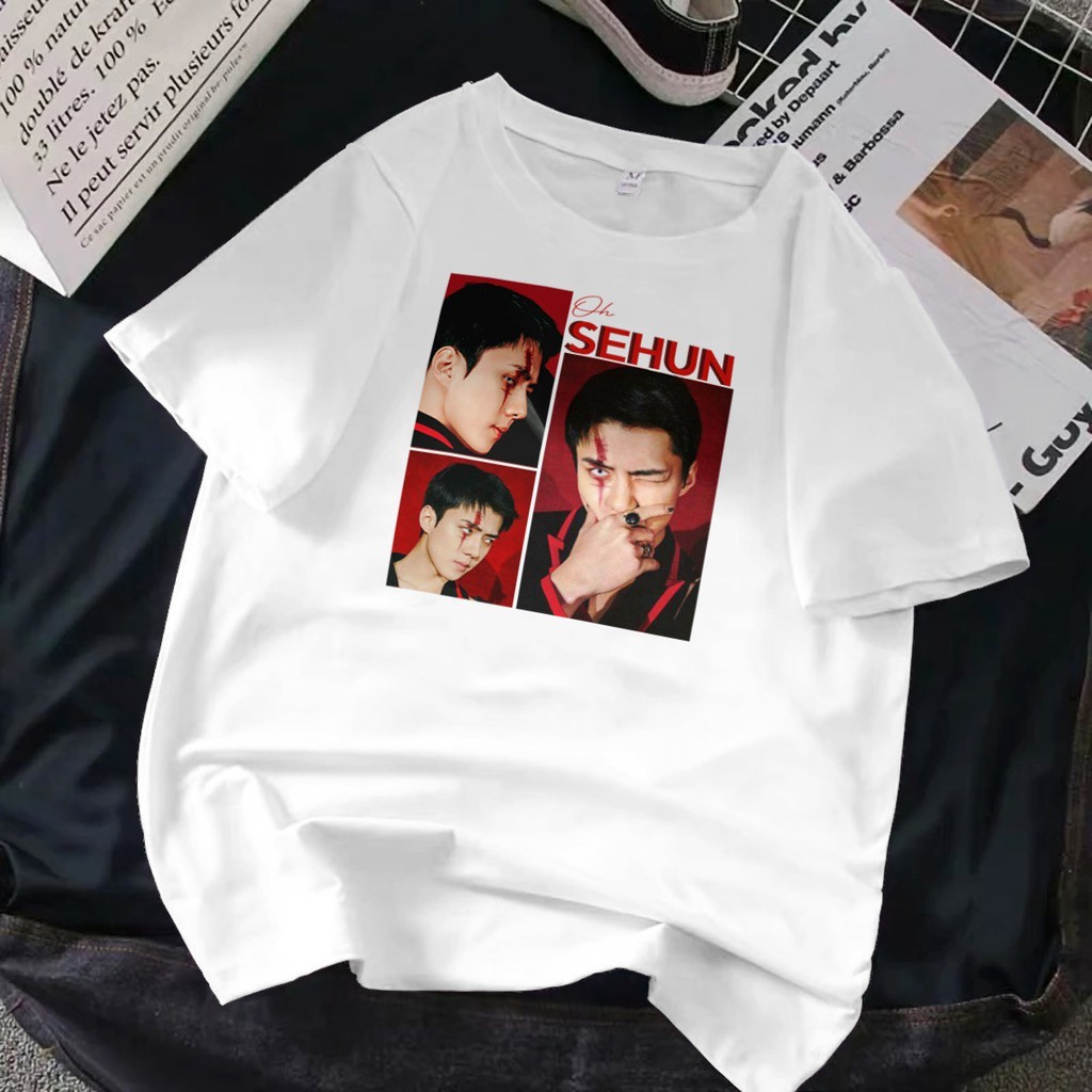 เสื้อยืด Ranberry Graphic- Kaos kpop EXO Sehun Photo -exol